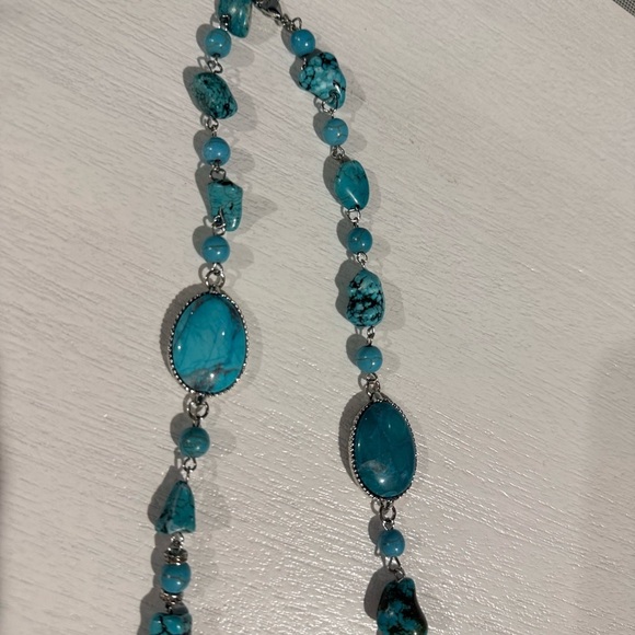 Stauer Caribbean Larimar 36” Station Turquoise Necklace NIB - Picture 13 of 13